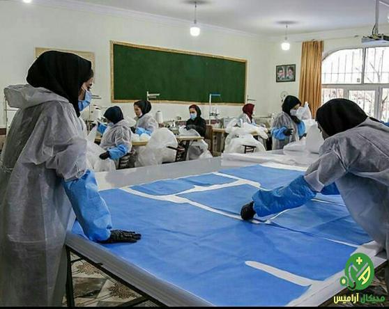 تولید لباس یکبار مصرف ایزوله صادراتی