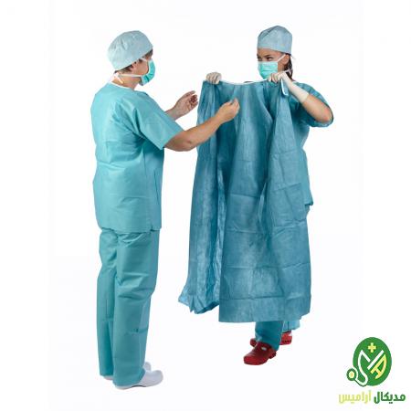 تولید لباس یکبارمصرف بیمارستانی درجه یک