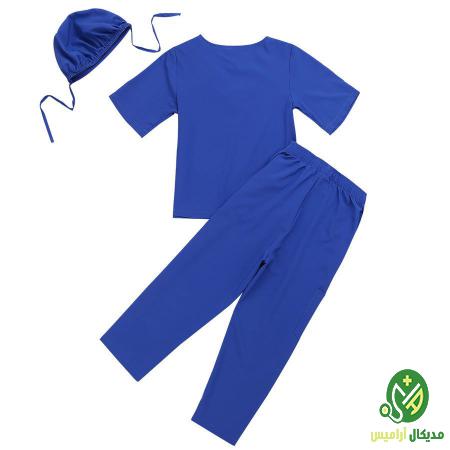 بررسی کیفیت گان کلاه شلوار رنگی