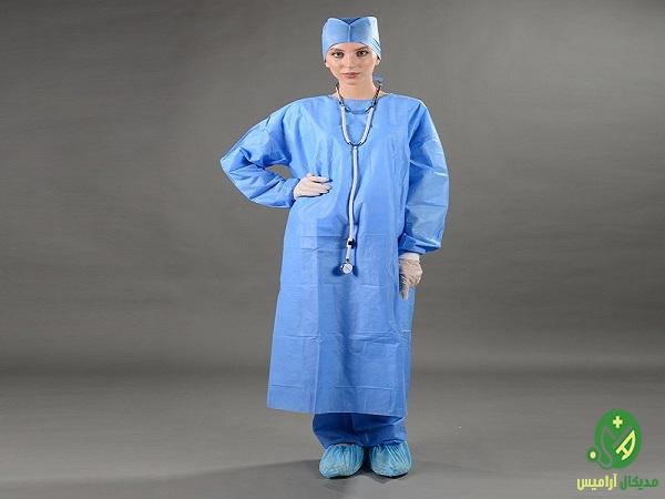 خرید لباس یکبار مصرف بیمارستانی اسپان باند